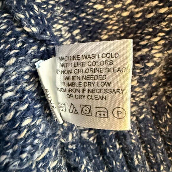 Vtg Orvis Linen Knit Crewneck Sweater Pullover Men's Large Blue Eclectic Grandpa - Picture 12 of 12